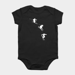 Trick ski aerial ski jumping skier freestyle ski passion for skiing Baby Bodysuit